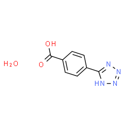 ChemSpider 2D Image | 4-(1H-Tetrazol-5-yl)benzoic acid hydrate (1:1) | C8H8N4O3
