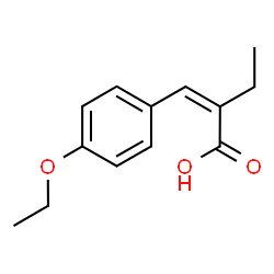 ChemSpider 2D Image | (2Z)-2-(4-Ethoxybenzylidene)butanoic acid | C13H16O3