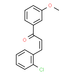 ChemSpider 2D Image | (2Z)-3-(2-Chlorophenyl)-1-(3-methoxyphenyl)-2-propen-1-one | C16H13ClO2