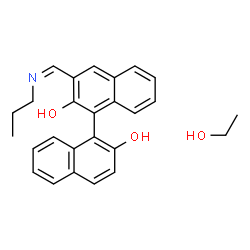 ChemSpider 2D Image | 3-[(Z)-(Propylimino)methyl]-1,1'-binaphthalene-2,2'-diol - ethanol (1:1) | C26H27NO3
