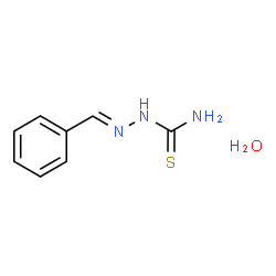 ChemSpider 2D Image | (2E)-2-Benzylidenehydrazinecarbothioamide hydrate (1:1) | C8H11N3OS