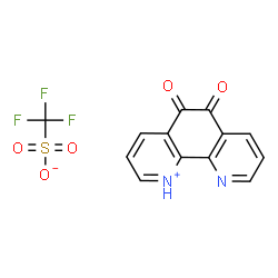 ChemSpider 2D Image | 5,6-Dioxo-5,6-dihydro-1,10-phenanthrolin-1-ium trifluoromethanesulfonate | C13H7F3N2O5S