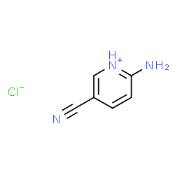 ChemSpider 2D Image | 2-Amino-5-cyanopyridinium chloride | C6H6ClN3