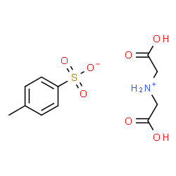 ChemSpider 2D Image | Carboxy-N-(carboxymethyl)methanaminium 4-methylbenzenesulfonate | C11H15NO7S