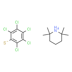 ChemSpider 2D Image | 2,2,6,6-Tetramethylpiperidinium pentachlorobenzenethiolate | C15H20Cl5NS