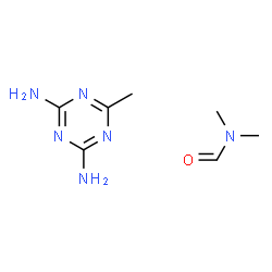 ChemSpider 2D Image | N,N-Dimethylformamide - 6-methyl-1,3,5-triazine-2,4-diamine (1:1) | C7H14N6O