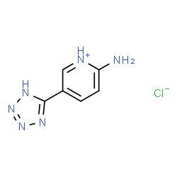 ChemSpider 2D Image | 2-Amino-5-(1H-tetrazol-5-yl)pyridinium chloride | C6H7ClN6