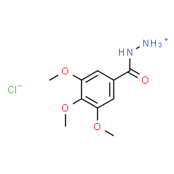 ChemSpider 2D Image | (3,4,5-Trimethoxybenzoyl)hydrazinium chloride | C10H15ClN2O4