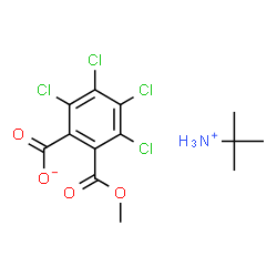 ChemSpider 2D Image | 2-Methyl-2-propanaminium 2,3,4,5-tetrachloro-6-(methoxycarbonyl)benzoate | C13H15Cl4NO4