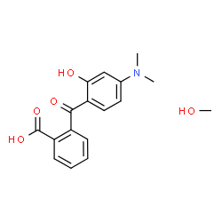 ChemSpider 2D Image | 2-[4-(Dimethylamino)-2-hydroxybenzoyl]benzoic acid - methanol (1:1) | C17H19NO5