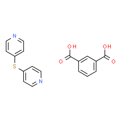 ChemSpider 2D Image | Isophthalic acid - 4,4'-sulfanediyldipyridine (1:1) | C18H14N2O4S