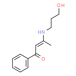 ChemSpider 2D Image | (2E)-3-[(3-Hydroxypropyl)amino]-1-phenyl-2-buten-1-one | C13H17NO2