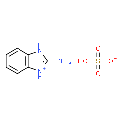 ChemSpider 2D Image | 2-Amino-1H-3,1-benzimidazol-1-ium hydrogen sulfate | C7H9N3O4S
