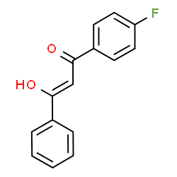 ChemSpider 2D Image | (2Z)-1-(4-Fluorophenyl)-3-hydroxy-3-phenyl-2-propen-1-one | C15H11FO2