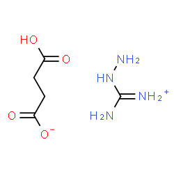 ChemSpider 2D Image | Hydrazino(imino)methanaminium 3-carboxypropanoate | C5H12N4O4