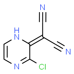 ChemSpider 2D Image | (3-Chloro-2(1H)-pyrazinylidene)malononitrile | C7H3ClN4