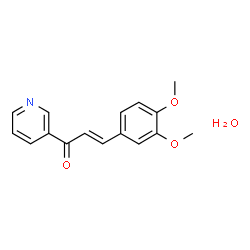 ChemSpider 2D Image | (2E)-3-(3,4-Dimethoxyphenyl)-1-(3-pyridinyl)-2-propen-1-one hydrate (1:1) | C16H17NO4