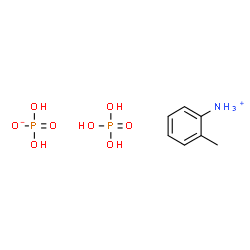 ChemSpider 2D Image | 2-Methylanilinium dihydrogen phosphate phosphoric acid (1:1:1) | C7H15NO8P2