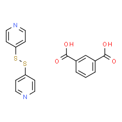 ChemSpider 2D Image | Isophthalic acid - 4,4'-disulfanediyldipyridine (1:1) | C18H14N2O4S2