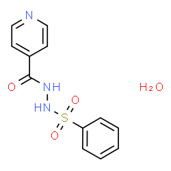 ChemSpider 2D Image | N'-(Phenylsulfonyl)isonicotinohydrazide hydrate (1:1) | C12H13N3O4S