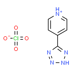 ChemSpider 2D Image | 4-(1H-Tetrazol-5-yl)pyridinium perchlorate | C6H6ClN5O4