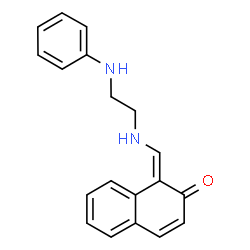 ChemSpider 2D Image | (1E)-1-{[(2-Anilinoethyl)amino]methylene}-2(1H)-naphthalenone | C19H18N2O