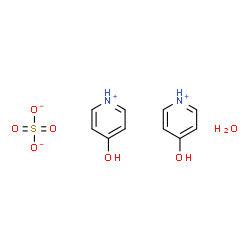 ChemSpider 2D Image | 4-Hydroxypyridinium sulfate hydrate (2:1:1) | C10H14N2O7S