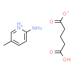 ChemSpider 2D Image | 2-Amino-5-methylpyridinium 4-carboxybutanoate | C11H16N2O4