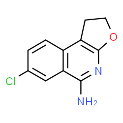 ChemSpider 2D Image | 7-Chloro-1,2-dihydrofuro[2,3-c]isoquinolin-5-amine | C11H9ClN2O