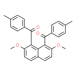 ChemSpider 2D Image | (2,7-Dimethoxy-1,8-naphthalenediyl)bis[(4-methylphenyl)methanone] | C28H24O4