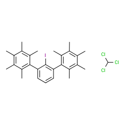ChemSpider 2D Image | 2'-Iodo-2,2'',3,3'',4,4'',5,5'',6,6''-decamethyl-1,1':3',1''-terphenyl - chloroform (1:1) | C29H34Cl3I