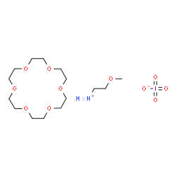 ChemSpider 2D Image | 2-Methoxyethanaminium periodate - 1,4,7,10,13,16-hexaoxacyclooctadecane (1:1:1) | C15H34INO11