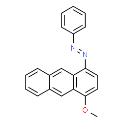 ChemSpider 2D Image | (E)-1-(4-Methoxy-1-anthryl)-2-phenyldiazene | C21H16N2O