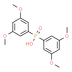 ChemSpider 2D Image | Bis(3,5-dimethoxyphenyl)phosphinic acid | C16H19O6P