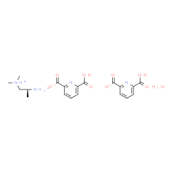 ChemSpider 2D Image | (2S)-N~1~,N~1~-Dimethyl-1,2-propanediaminium 6-carboxy-2-pyridinecarboxylate hydrate (1:2:1) | C19H26N4O9