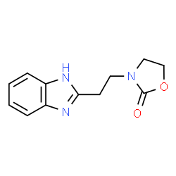 ChemSpider 2D Image | 3-[2-(1H-Benzimidazol-2-yl)ethyl]-1,3-oxazolidin-2-one | C12H13N3O2