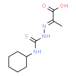 ChemSpider 2D Image | (2E)-2-[(Cyclohexylcarbamothioyl)hydrazono]propanoic acid | C10H17N3O2S