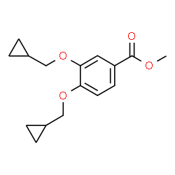 ChemSpider 2D Image | Methyl 3,4-bis(cyclopropylmethoxy)benzoate | C16H20O4