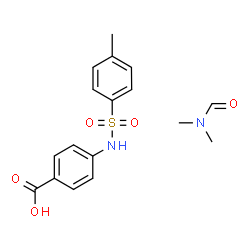 ChemSpider 2D Image | 4-{[(4-Methylphenyl)sulfonyl]amino}benzoic acid - N,N-dimethylformamide (1:1) | C17H20N2O5S