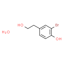 ChemSpider 2D Image | 2-Bromo-4-(2-hydroxyethyl)phenol hydrate (1:1) | C8H11BrO3