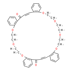 ChemSpider 2D Image | (19Z,38Z)-6,7,9,10,12,13,27,28,30,31-Decahydro-21H,37H-tetrabenzo[k,p,y,d_1_][1,4,7,10,18,21,24]heptaoxacyclohentriacontine-21,37-dione | C40H40O9