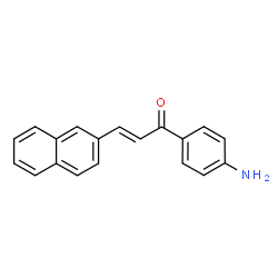ChemSpider 2D Image | (2E)-1-(4-Aminophenyl)-3-(2-naphthyl)-2-propen-1-one | C19H15NO
