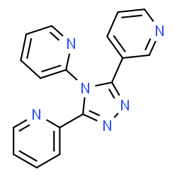 ChemSpider 2D Image | 2,2'-[5-(3-Pyridinyl)-4H-1,2,4-triazole-3,4-diyl]dipyridine | C17H12N6