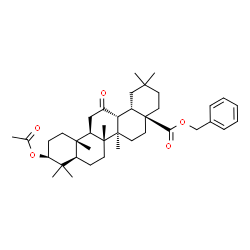 ChemSpider 2D Image | Benzyl (3beta)-3-acetoxy-12-oxooleanan-28-oate | C39H56O5