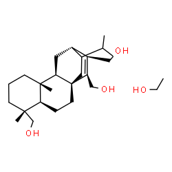 ChemSpider 2D Image | (15beta,16beta)-15-(Hydroxymethyl)-13-isopropylatis-13-ene-17,18-diol - ethanol (1:1) | C26H46O4