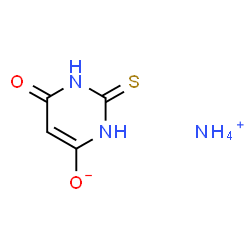 ChemSpider 2D Image | Ammonium 6-oxo-2-thioxo-1,2,3,6-tetrahydro-4-pyrimidinolate | C4H7N3O2S