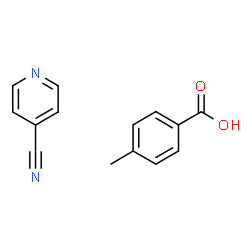 ChemSpider 2D Image | 4-Methylbenzoic acid - isonicotinonitrile (1:1) | C14H12N2O2