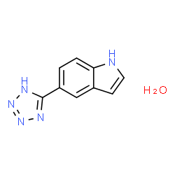 ChemSpider 2D Image | 5-(1H-Tetrazol-5-yl)-1H-indole hydrate (1:1) | C9H9N5O