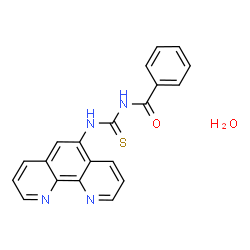 ChemSpider 2D Image | N-(1,10-Phenanthrolin-5-ylcarbamothioyl)benzamide hydrate (1:1) | C20H16N4O2S