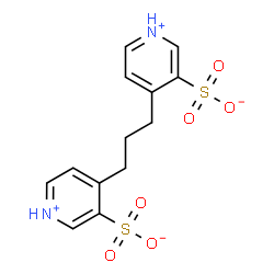 ChemSpider 2D Image | 4,4'-(1,3-Propanediyl)di(3-pyridiniumsulfonate) | C13H14N2O6S2